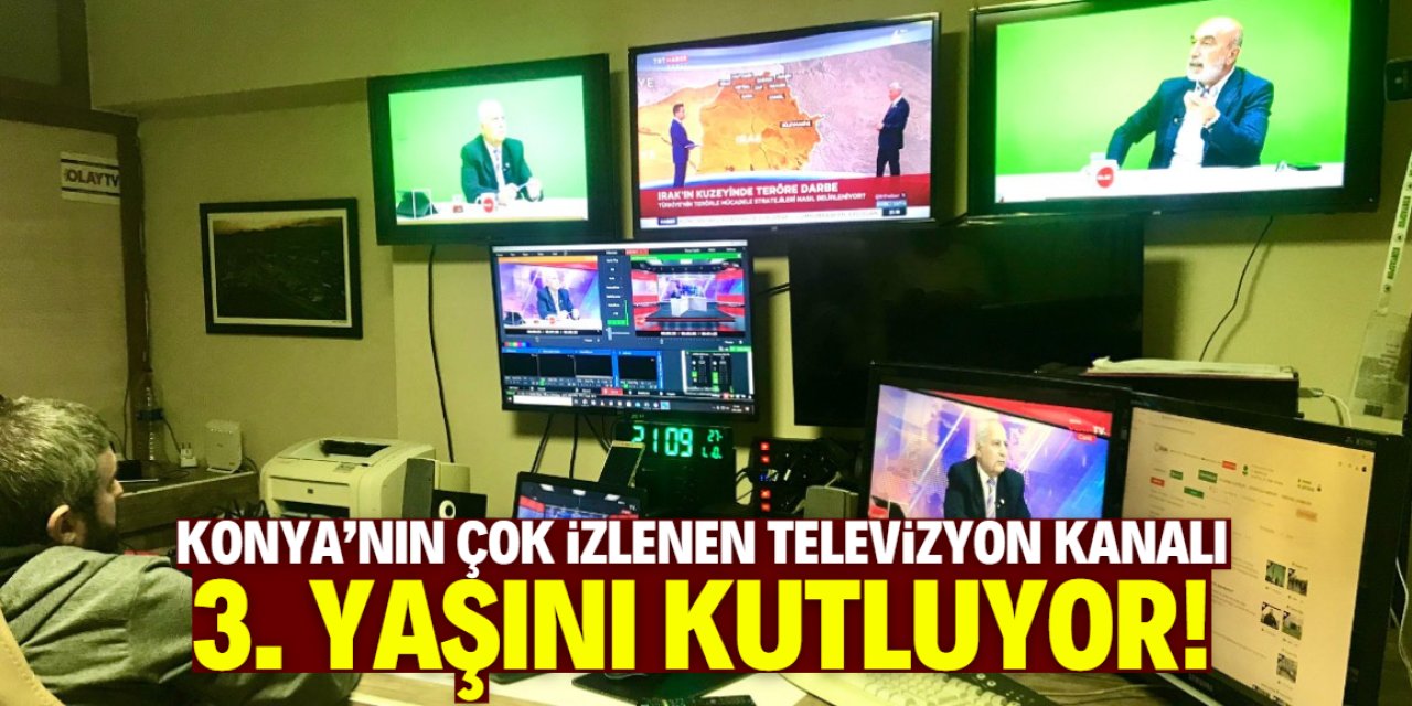Konya'nın çok izlenen televizyon kanalı 3. yaşını kutluyor