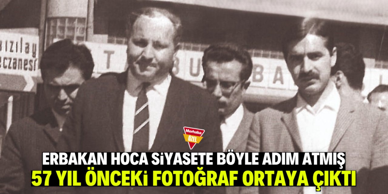 Necmettin Erbakan'ın siyasete adım attığı ilk günün fotoğrafı ortaya çıktı