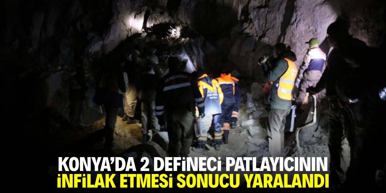 Konya'da 2 defineci patlayıcının infilak etmesi sonucu yaralandı
