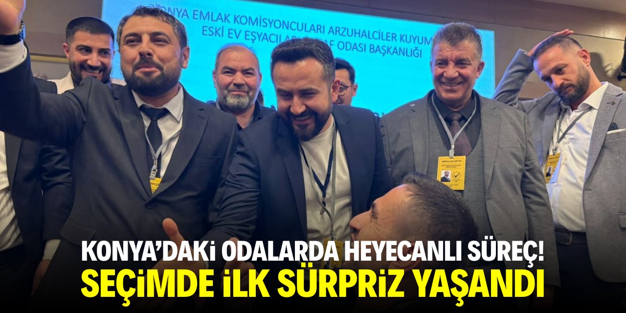 Konya'daki odalarda heyecanlı süreç! Seçimde ilk sürpriz yaşandı