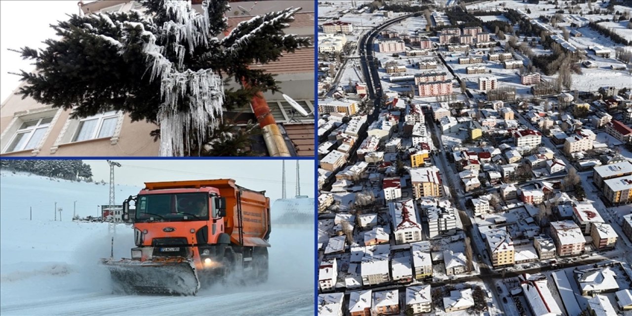 Soğuktan buz tutan şehirlerde çalışmalar sürüyor