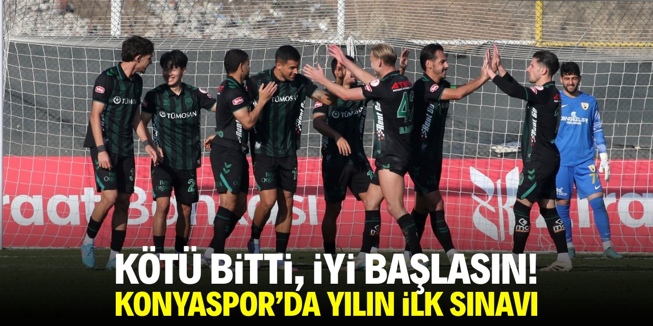 Kötü bitti, iyi başlasın! Konyaspor'da yılın ilk sınavı