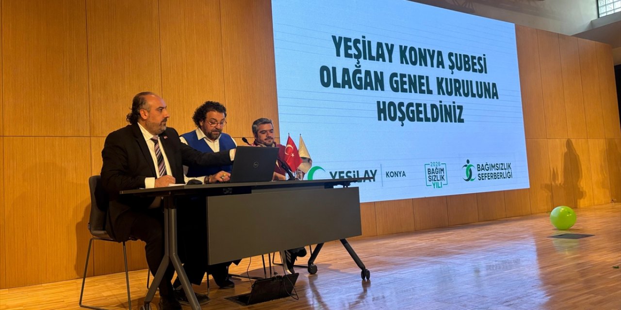 Yeşilay Konya Şubesi'nin olağan genel kurul toplantısı yapıldı