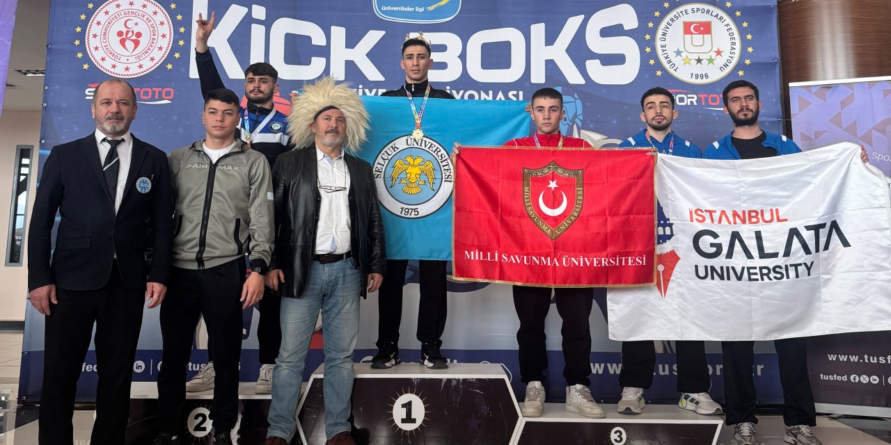 Selçuk Üniversitesi sporcularından kick boksta 5 madalya
