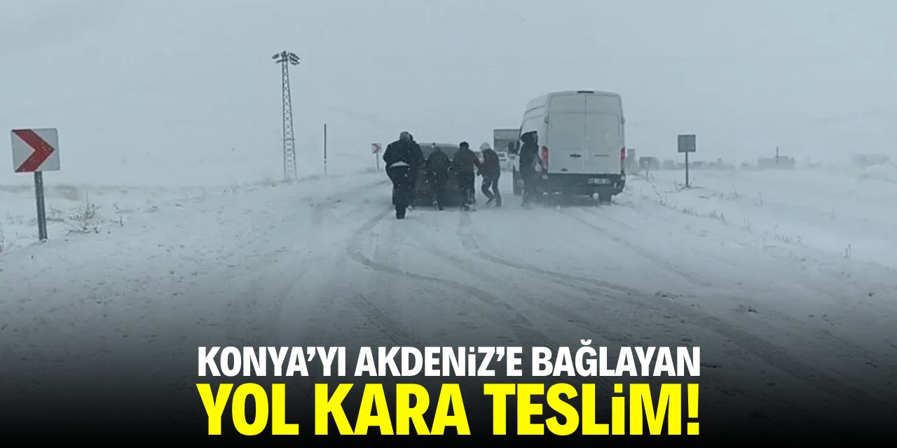 Konya'yı Akdeniz'e bağlayan yol kara teslim!