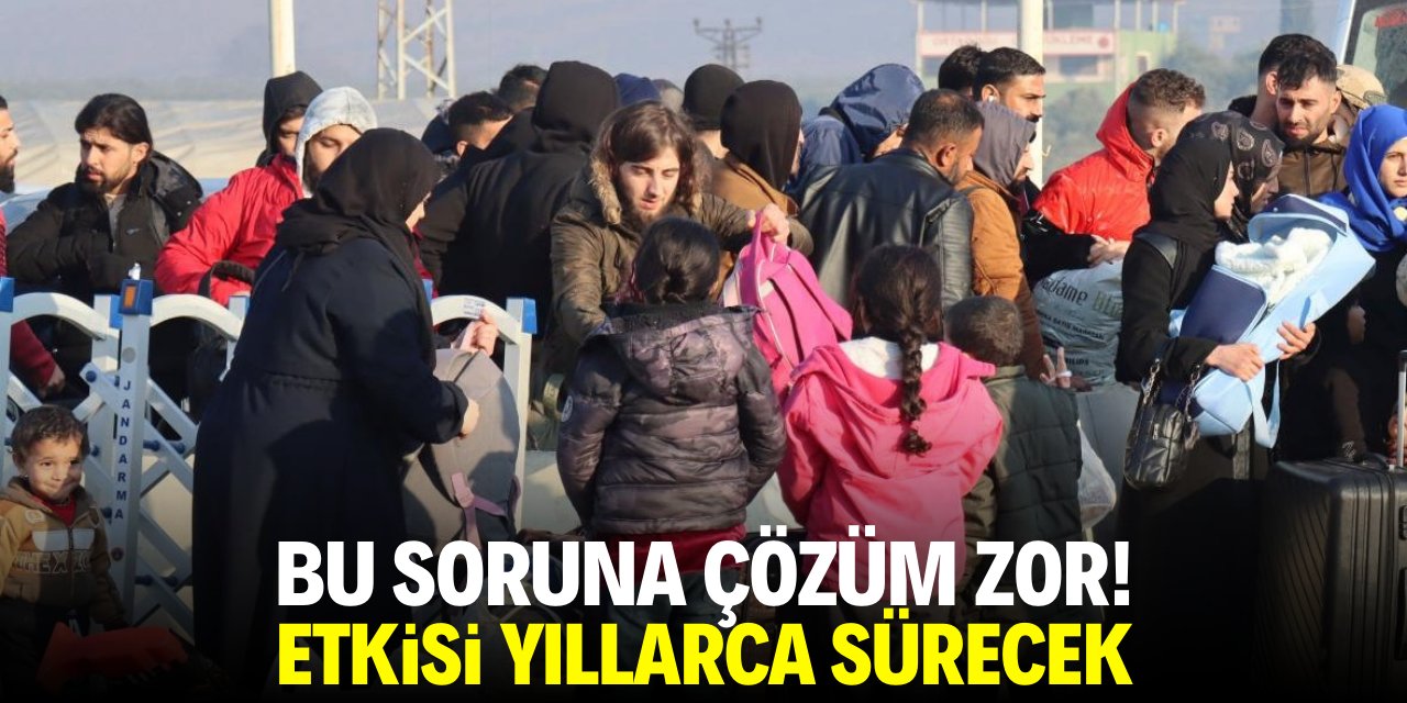 Bu sorunun çözümü zor! Etkisi yıllarca sürecek