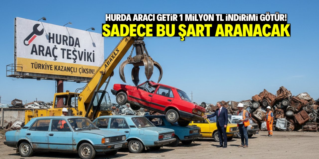 Hurda araç teşvikinde beklenen oldu! Bu belgeyi getirene 1 milyon TL indirim