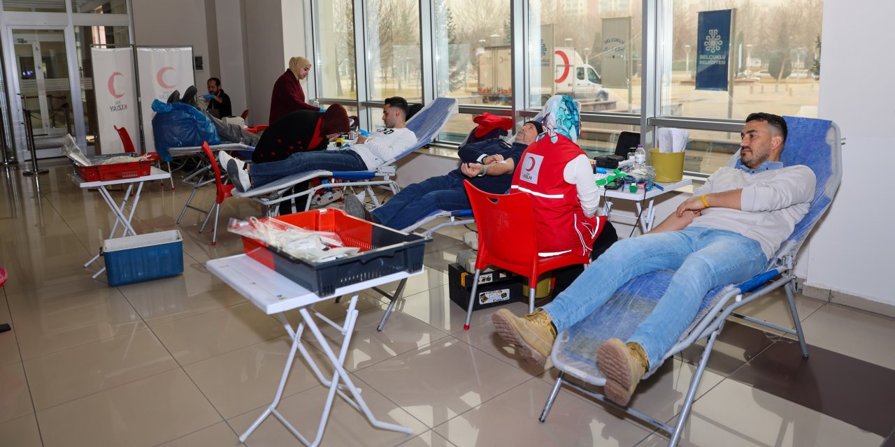 Selçuklu Belediyesi'nden kan bağışı kampanyası