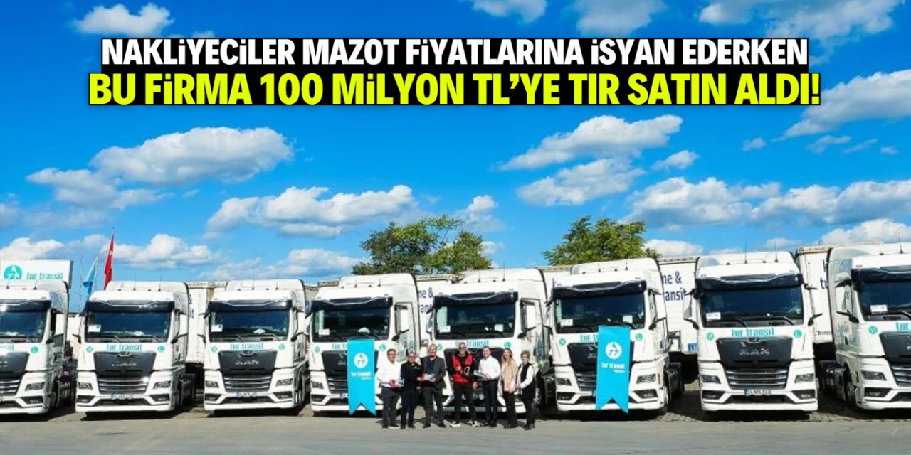 Nakliyeciler mazot fiyatına isyan ederken 100 milyon TL yatırım yaptı!