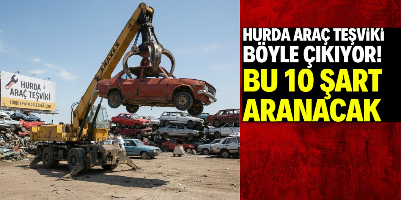 Hurda araç teşvikinde detaylar belli oldu! Bu 10 şart aranacak