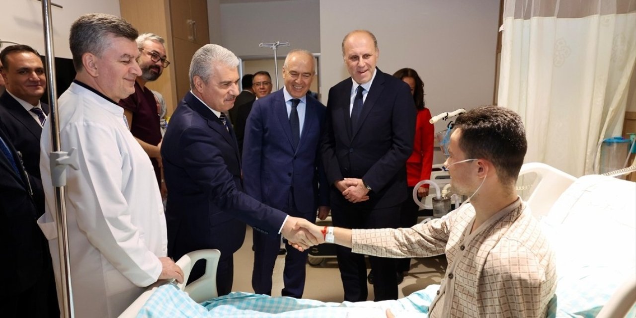 Vali Akın kaza geçiren sporcuyu ziyaret etti