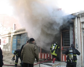 Konya'da yangın: İş yeri kül oldu