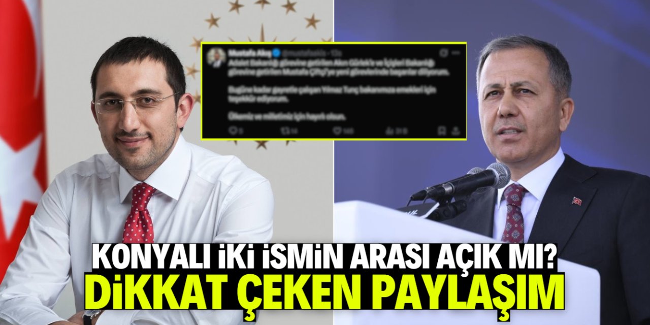 Mustafa Akış'ın paylaşımı soru işaretine neden oldu! Ali Yerlikaya'yı anmadı