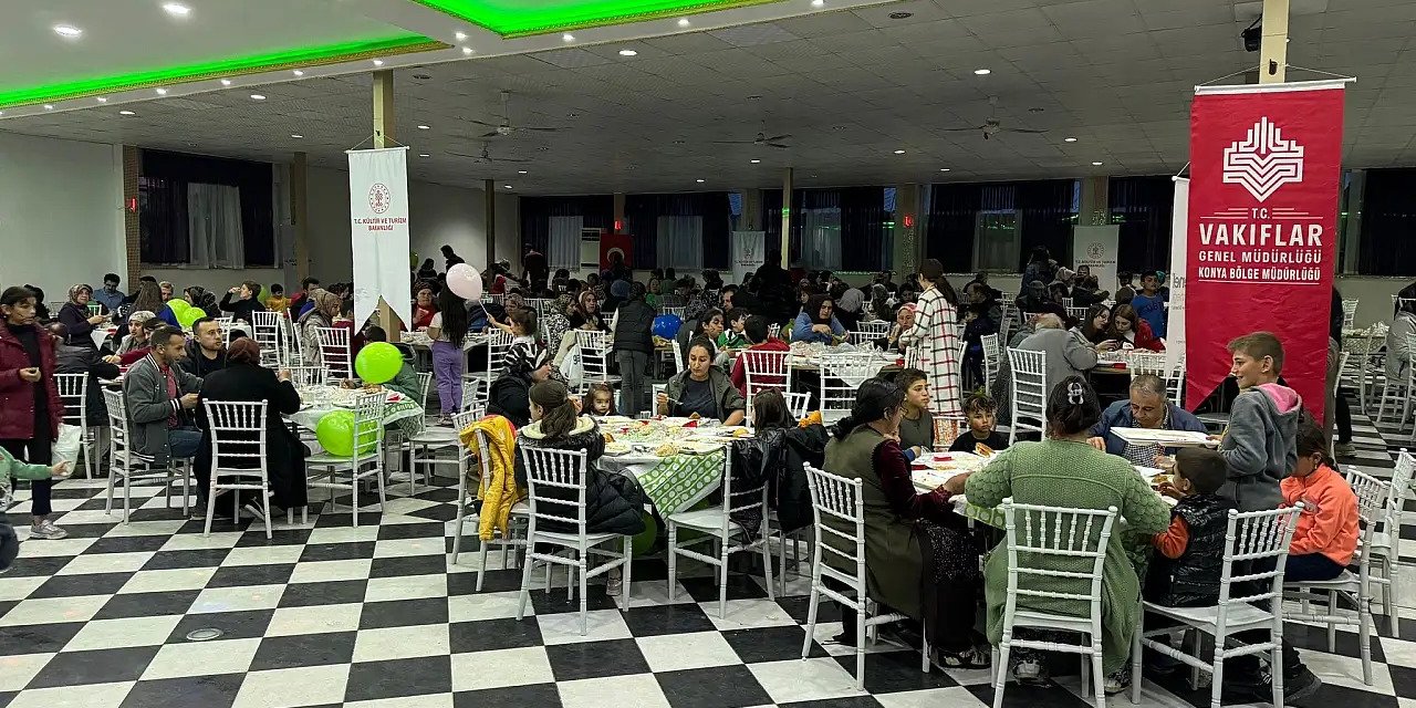 Vakıflar Konya Bölge Müdürlüğü iftar noktaları belli oldu