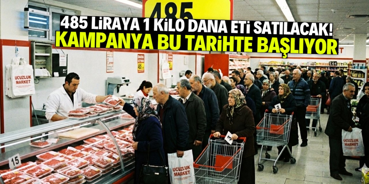 Türkiye genelinde 485 liraya 1 kilo dana eti satılacak!