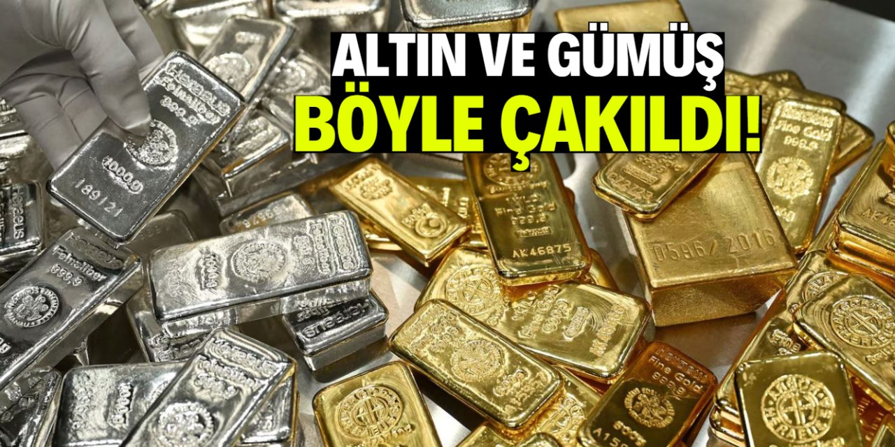 Altın ve gümüş çakıldıktan sonra bu oldu