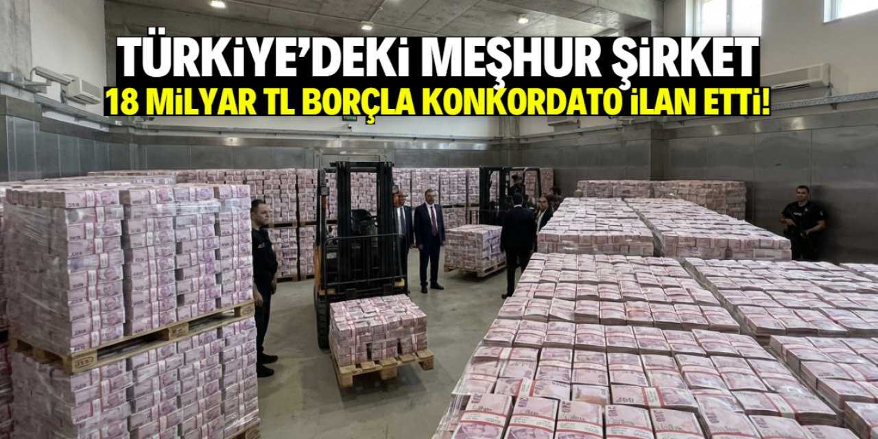 Piyasaya 18 milyar TL borcu olan meşhur şirket konkordato ilan etti!
