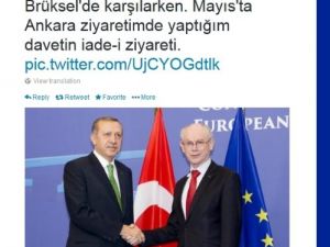 Van Rompuy, Erdoğan’la Görüşmesini Takipçileriyle Paylaştı
