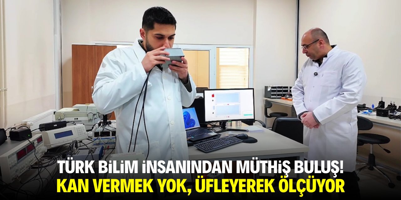 Türk bilim insanından müthiş buluş! Kan vermek yok, üfleyerek ölçüyor
