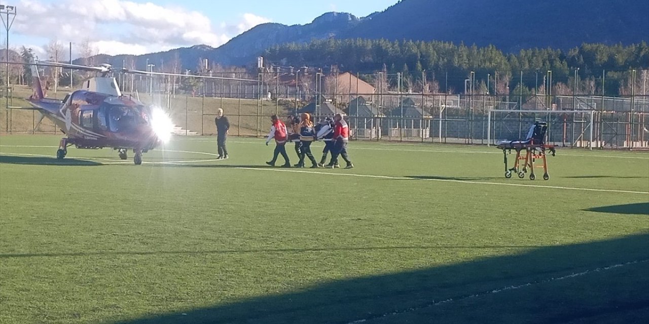 Hava ambulansı Seydişehir'deki hasta için havalandı