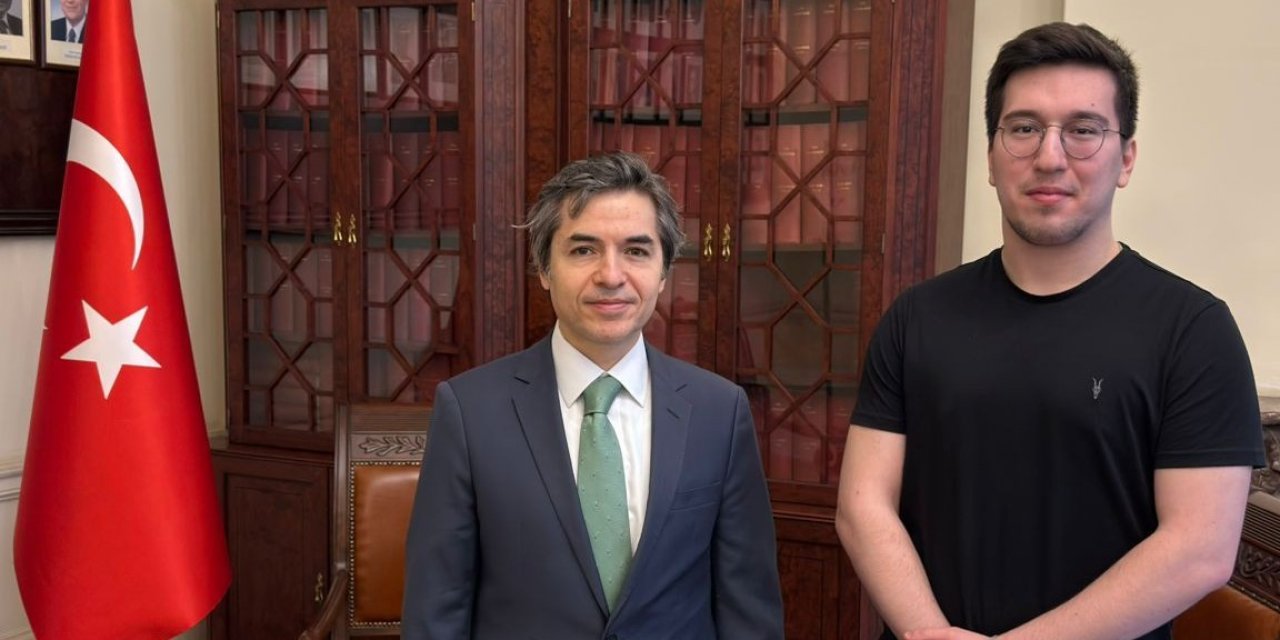 Konyalı öğrenciden büyükelçiye ziyaret