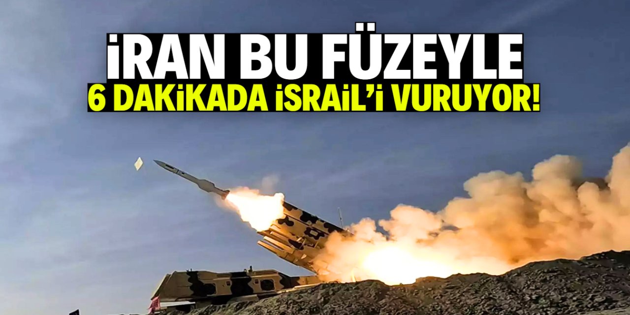 İran bu füzeyle 6 dakikada İsrail'i vuruyor!