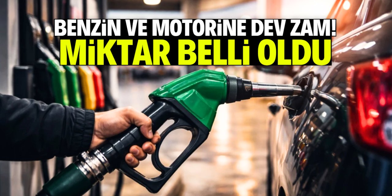 Benzin ve motorine dev zam!