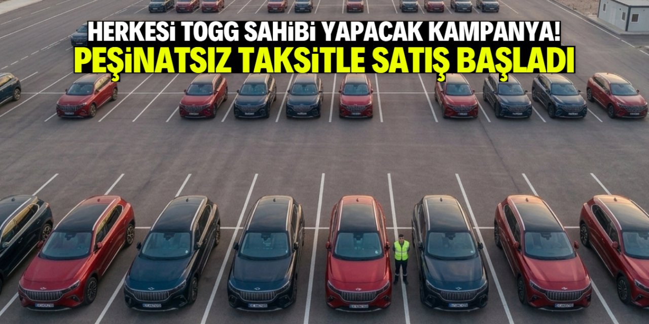 Peşinatsız taksitle TOGG T10F ve T10X sahibi olabilirsiniz