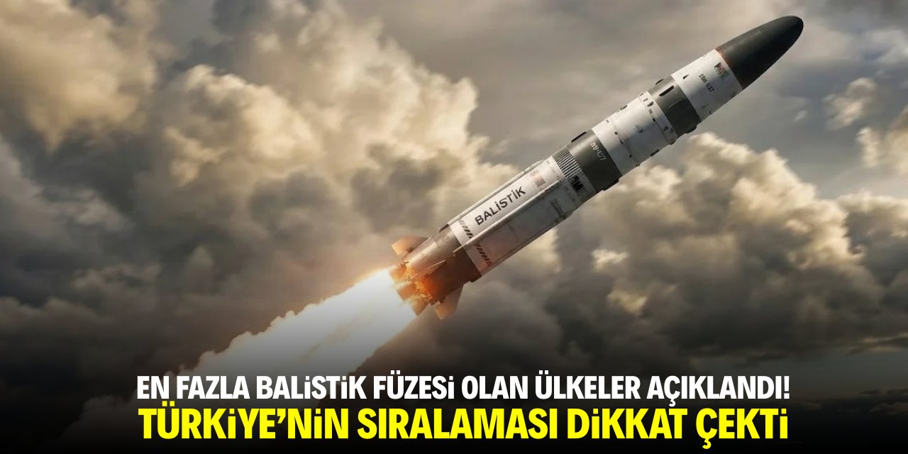 En fazla balistik füzesi olan ülkeler açıklandı! Türkiye'nin sıralaması dikkat çekti