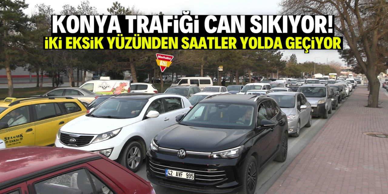 Ramazan ayında Konya trafiği hiç çekilmiyor!