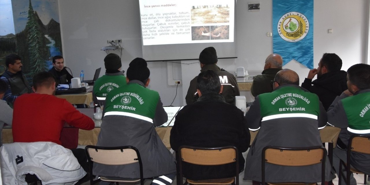 Orman yangınlarına karşı eğitim verildi