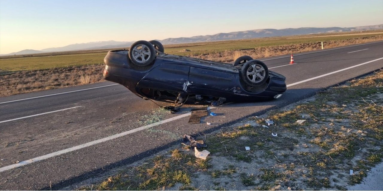 Konya'daki trafik kazasında 2 kişi yaralandı