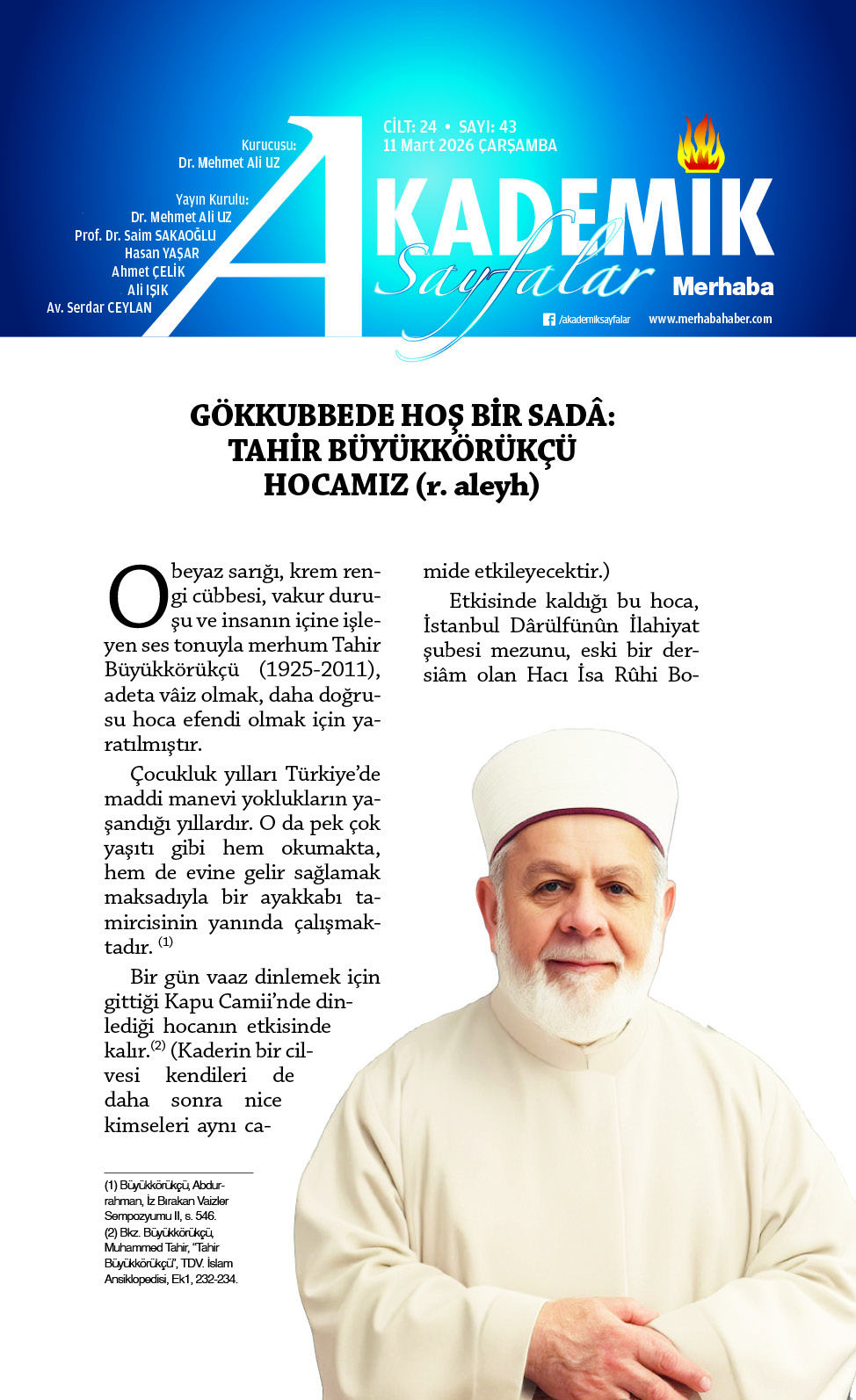 Cilt24, Sayı 43, 11 Mart 2026