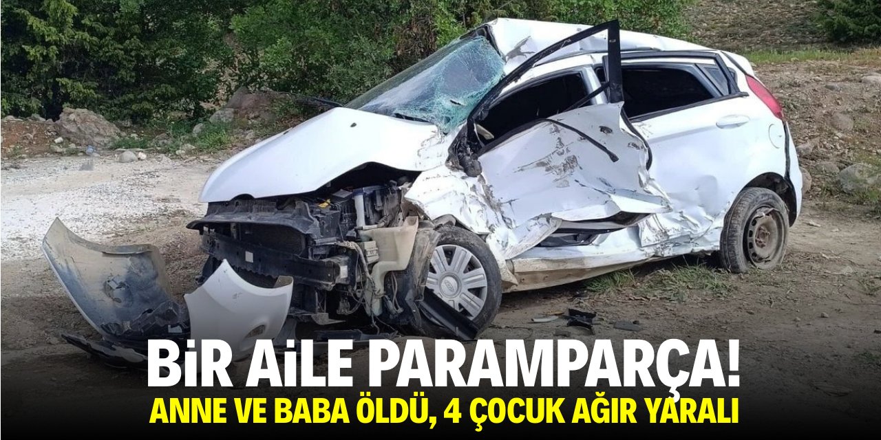 Bir aile paramparça! Anne ve baba öldü, 4 çocuk ağır yaralı