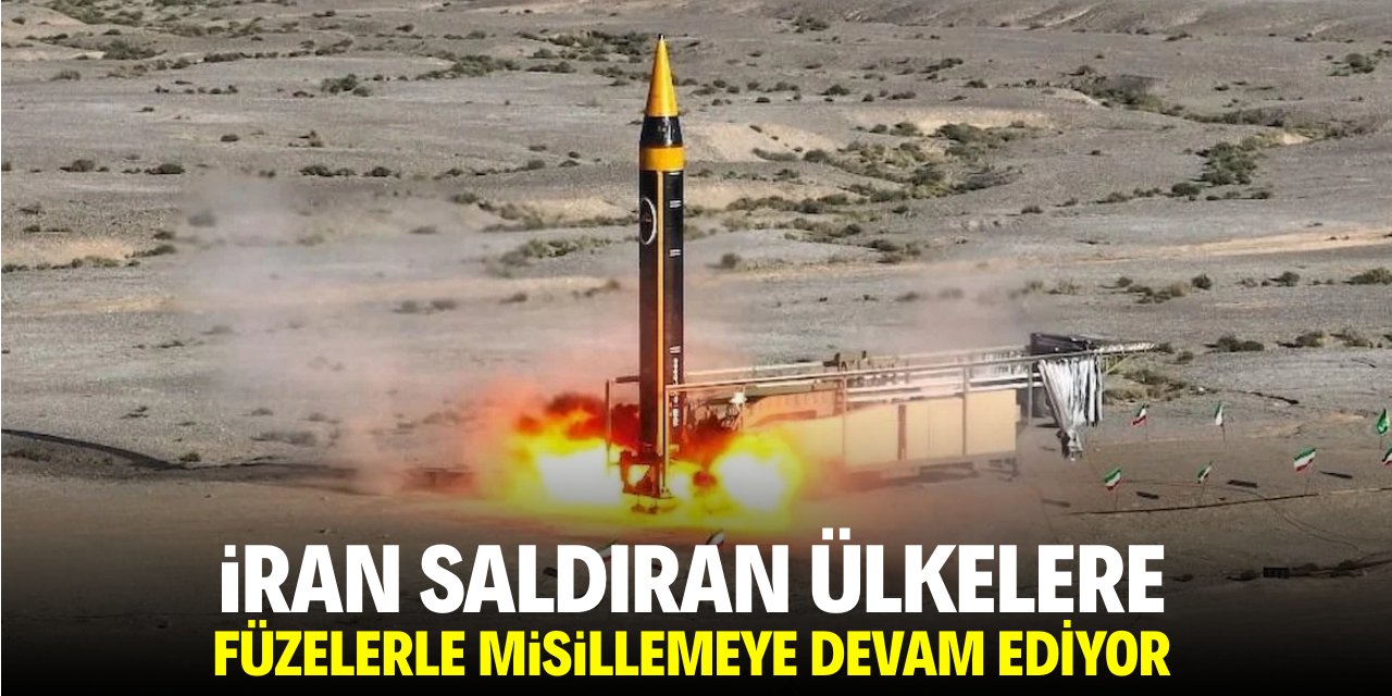 İran saldıran ülkelere füzelerle misillemeye devam ediyor