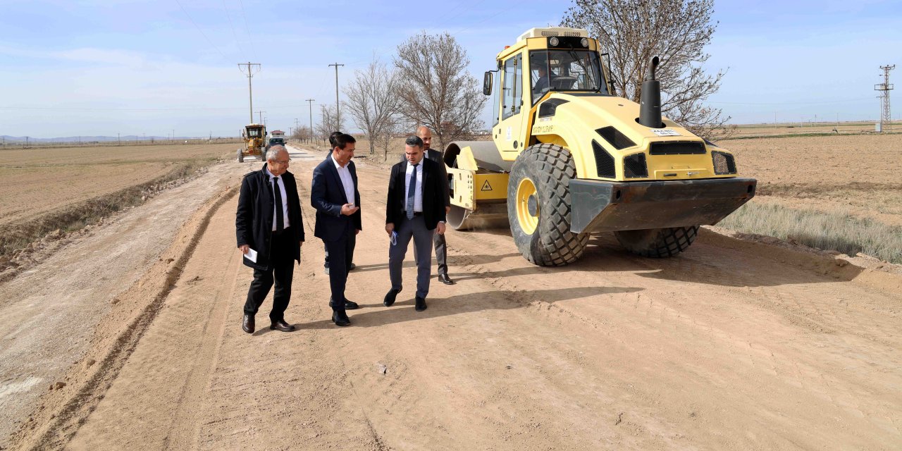 Karatay'daki bağlantı yolunda çalışmalar sürüyor