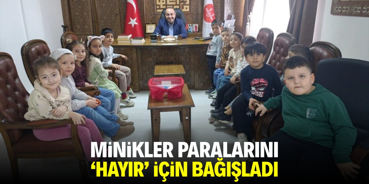 Minikler paralarını 'hayır' için bağışladı