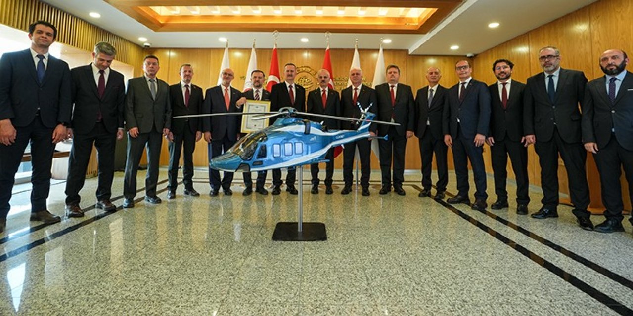 GÖKBEY helikopteri sertifikası teslim edildi