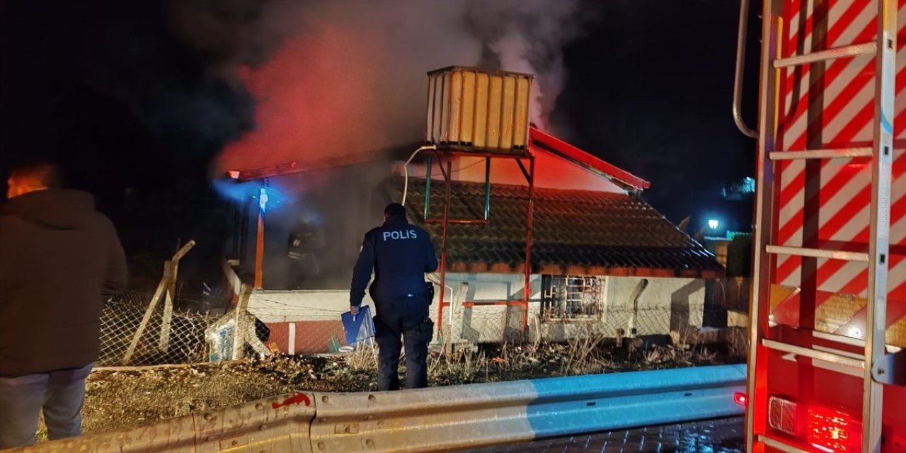 Konya'daki bağ evinde yangın!