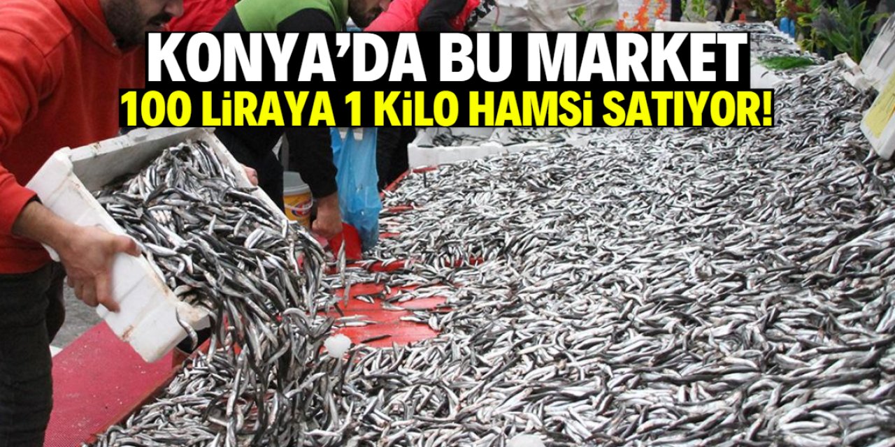 Konya'da bu market 100 liraya hamsi satıyor! 40 şubesi var