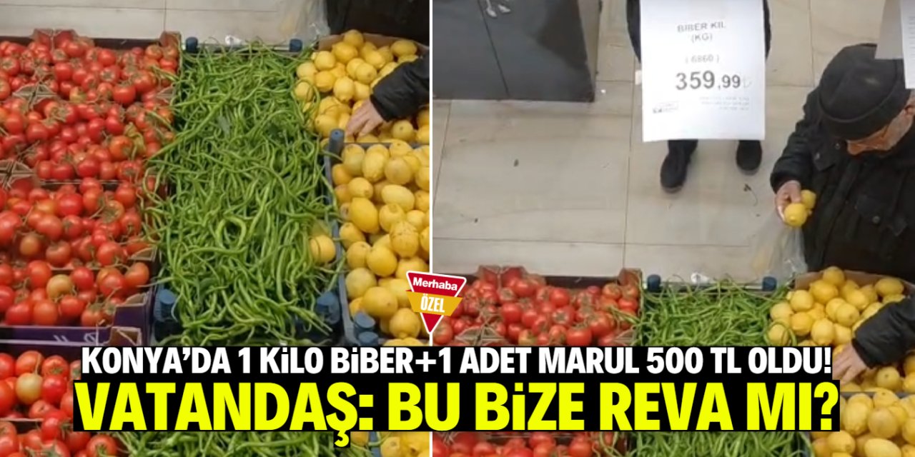 Konyalılar marul ve bibere 500 lira vermek istemiyor!