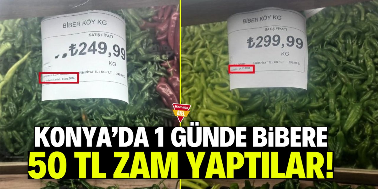 Konya’da bibere 1 günde 50 TL zam!