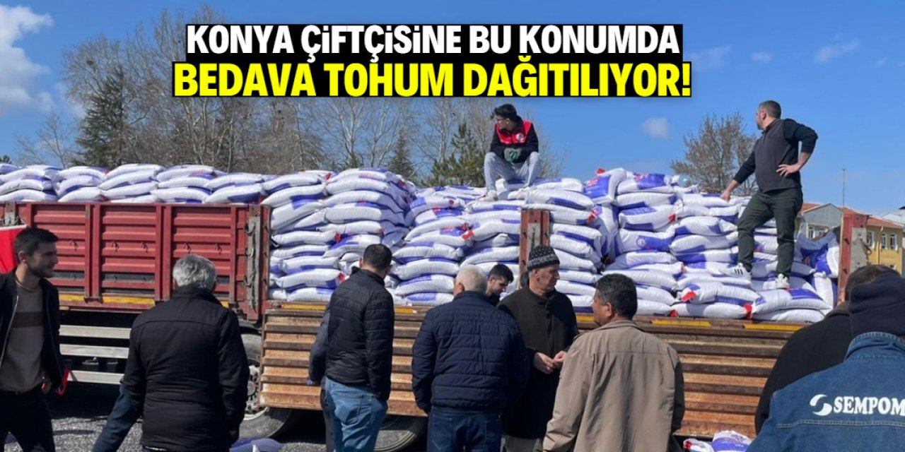 Konya çiftçisine bedava tohum dağıtımı başladı