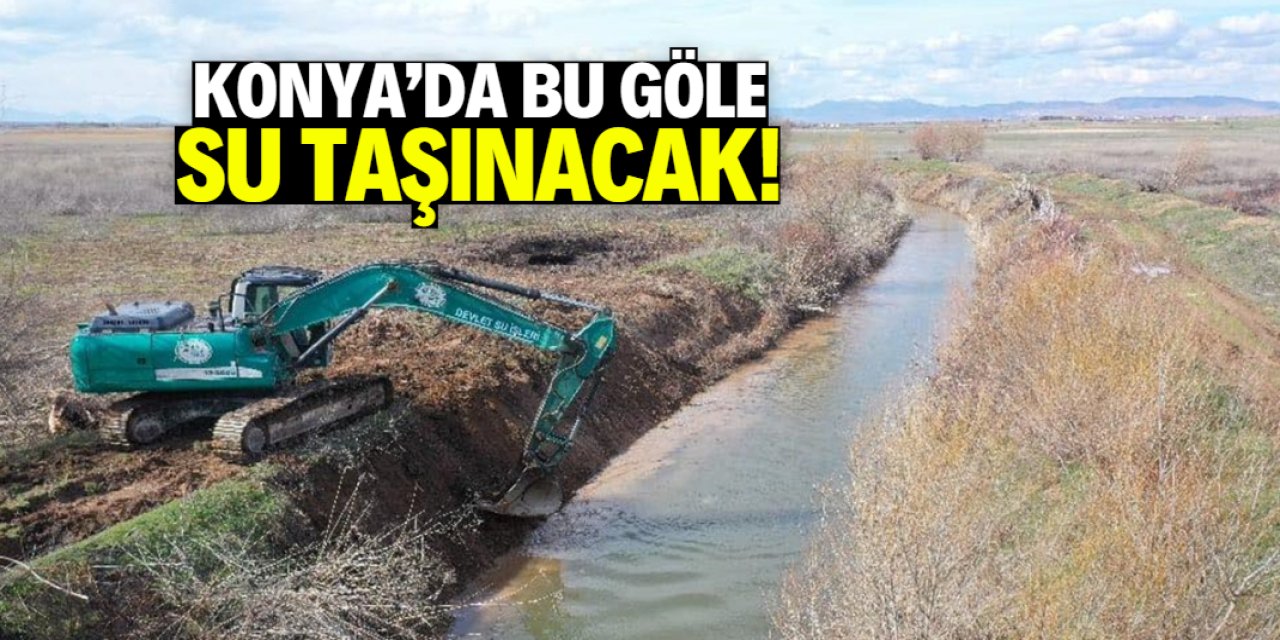 Konya'da bu göle su taşınacak! Proje sevindirdi
