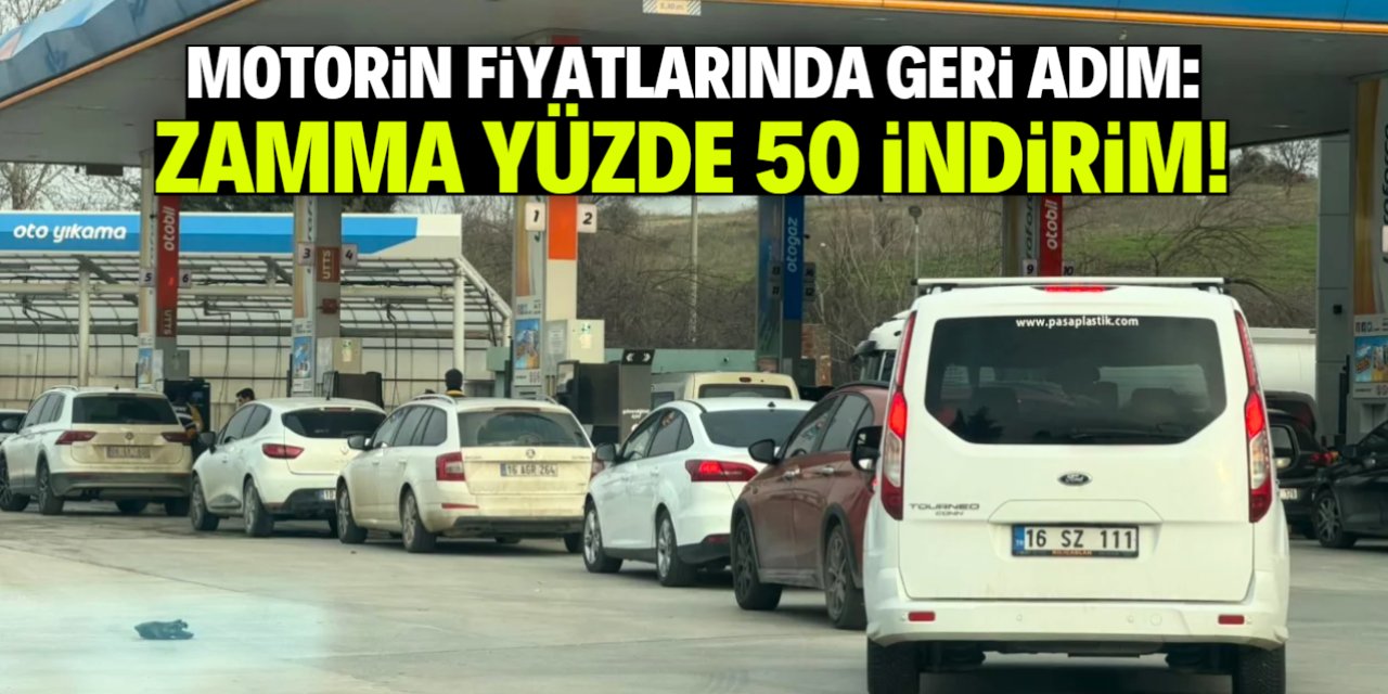 Motorin fiyatlarındaki zamma yüzde 50 indirim geldi
