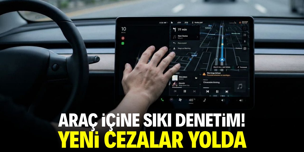 Araç içine sıkı denetim! Yeni cezalar yolda