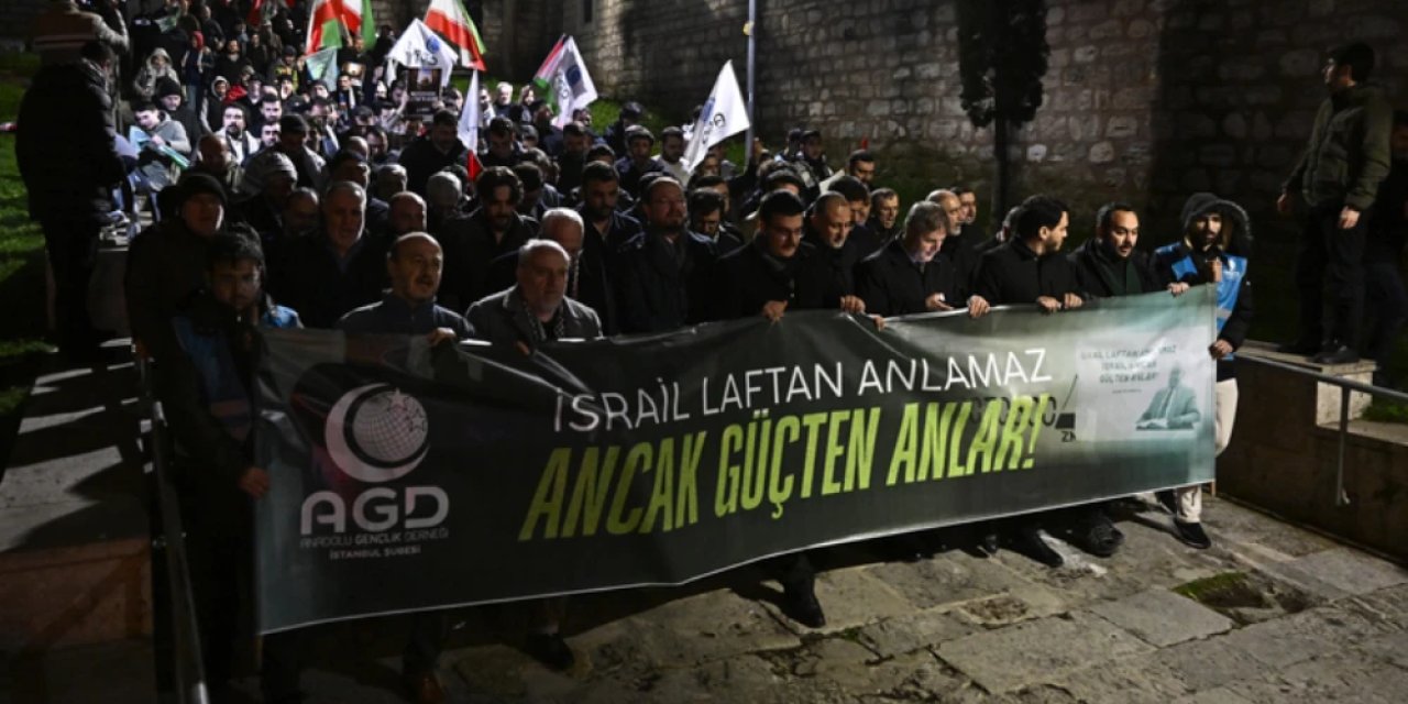 AGD'den ABD ve İsrail karşıtı protesto