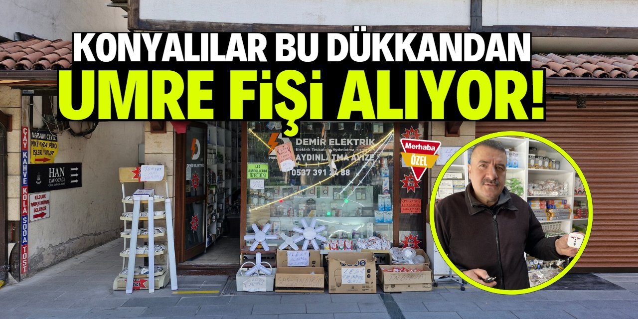 Konya'dan umreye gidecekler buradan fiş alıyor