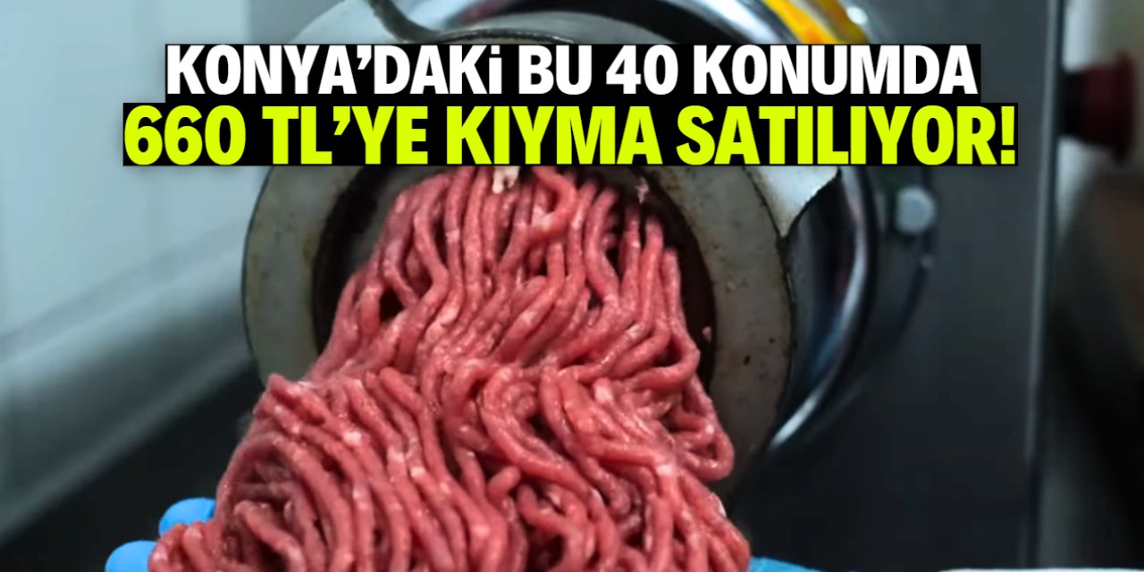Konya'da 660 TL'ye kıyma satışı başladı! 40 şubede geçerli