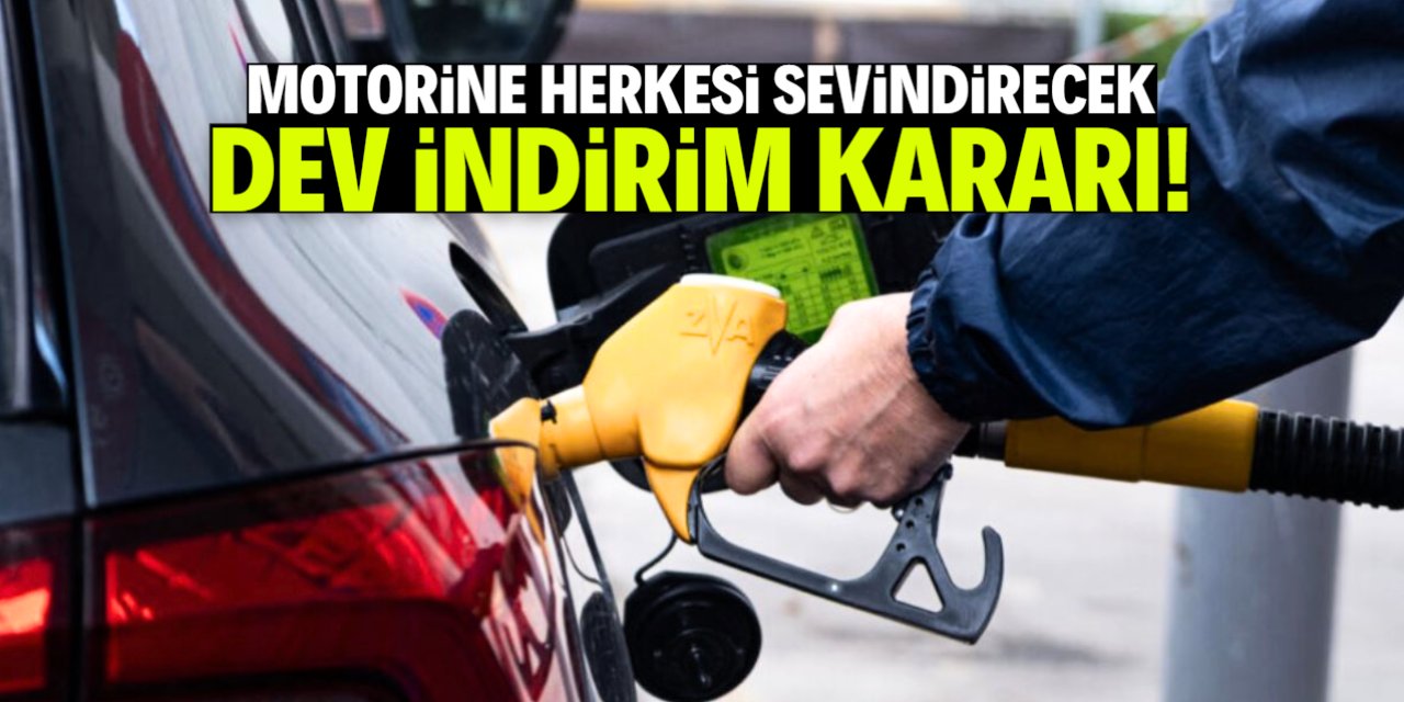 Motorine büyük indirim kararı geldi